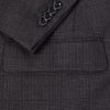 Prince of Wales Checked Wool Suit Jacket - E1