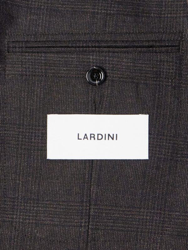 Prince of Wales Checked Wool Suit Jacket - E2
