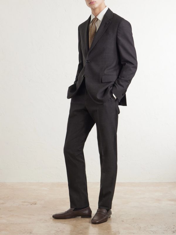 Prince of Wales Checked Wool Suit Jacket - OU