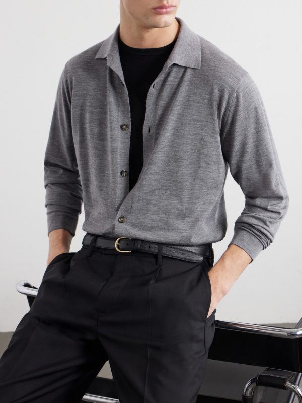 Virgin Wool Polo Shirt - CU Virgin Wool Polo Shirt - CU