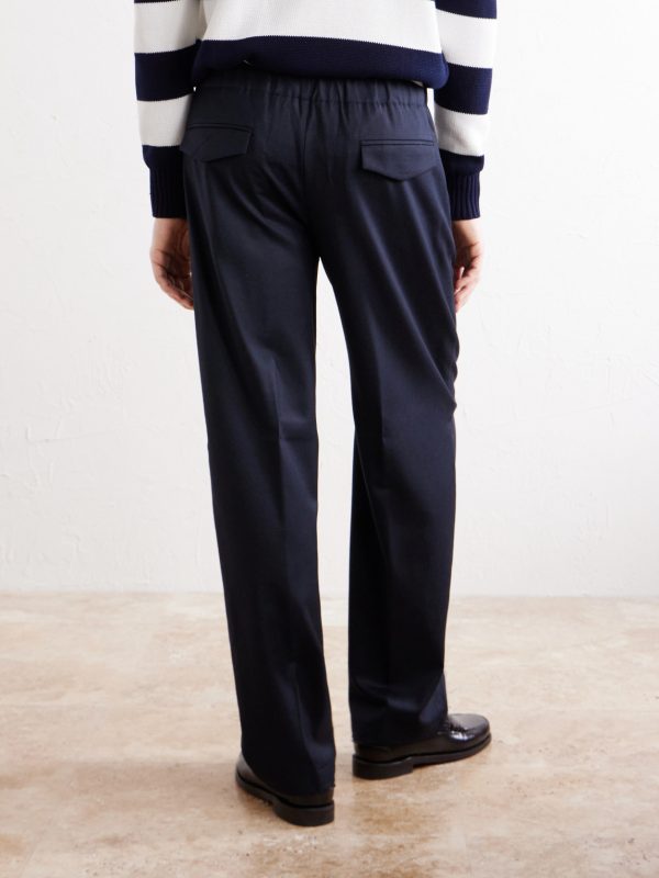 Straight-Leg Woven Trousers - BK Straight-Leg Woven Trousers - BK