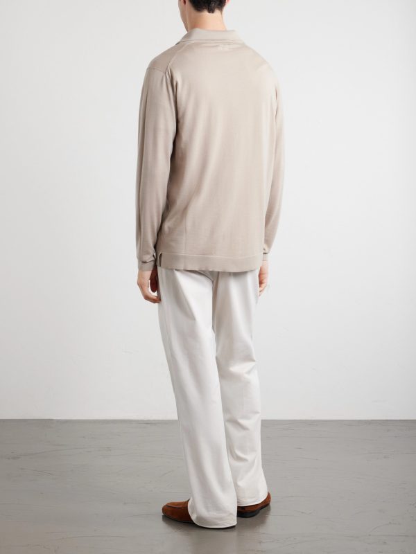 Virgin Wool Polo Shirt - BK Virgin Wool Polo Shirt - BK