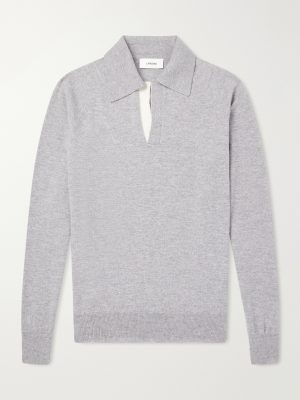 Wool and Cashmere-Blend Polo Shirt