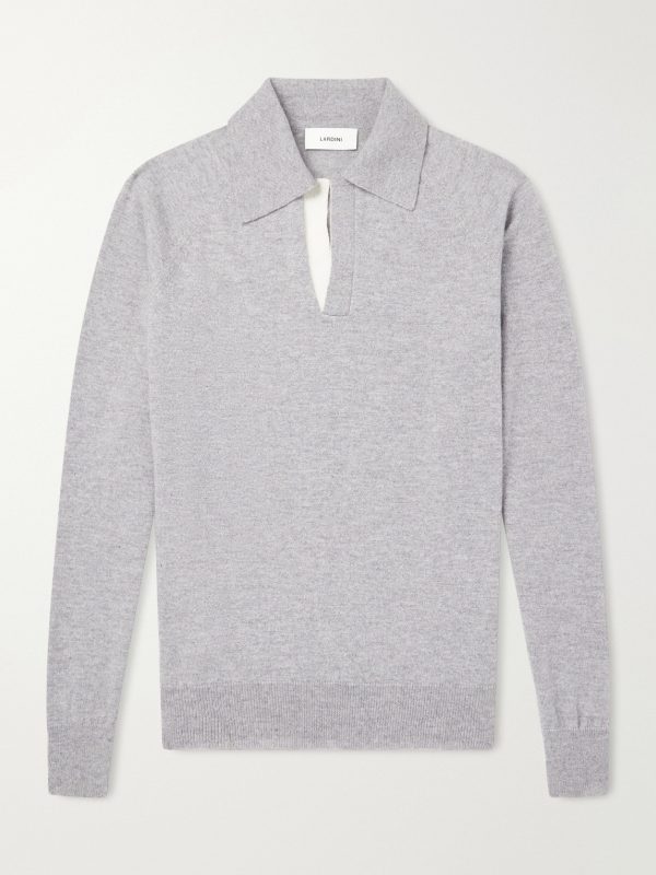 Wool and Cashmere-Blend Polo Shirt