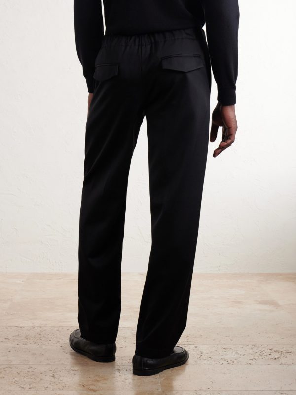 Mid-rise Straight-Leg Wool-Twill Suit Trousers - BK Mid-rise Straight-Leg Wool-Twill Suit Trousers - BK