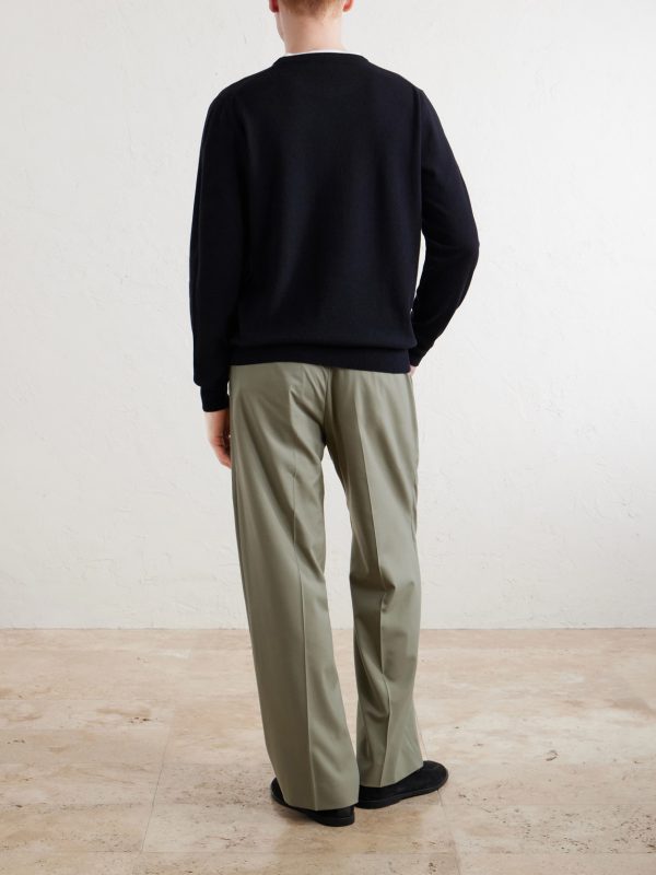 Wool and Cashmere-Blend Sweater - BK Wool and Cashmere-Blend Sweater - BK