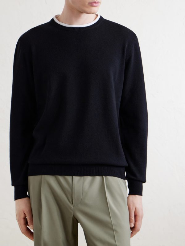 Wool and Cashmere-Blend Sweater - FR Wool and Cashmere-Blend Sweater - FR
