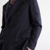 Double-Breasted Pintriped Wool Suit Jacket - CU