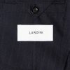 Double-Breasted Pintriped Wool Suit Jacket - E2