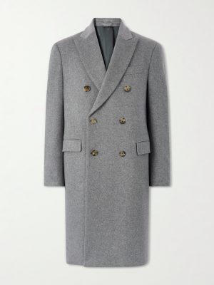 Double-Breasted Wool Coat