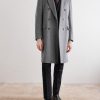 Double-Breasted Wool Coat - OU Double-Breasted Wool Coat - OU