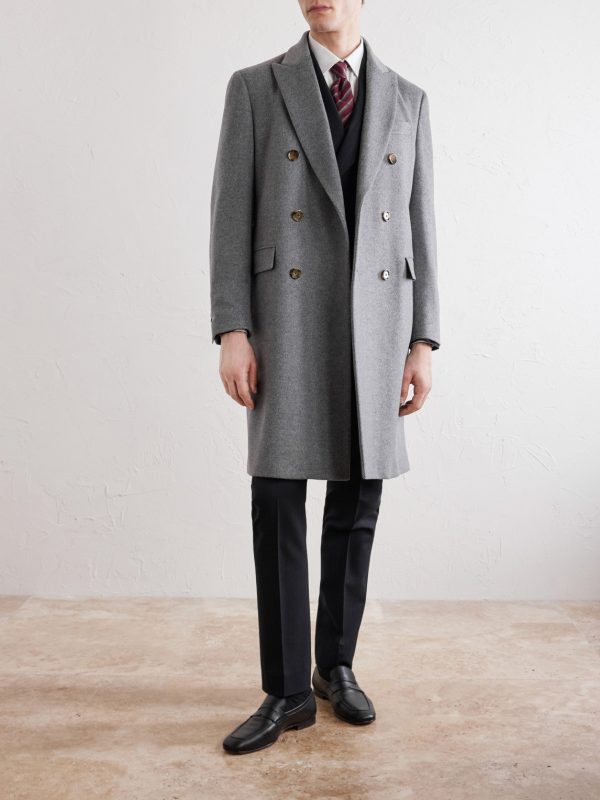 Double-Breasted Wool Coat - OU Double-Breasted Wool Coat - OU