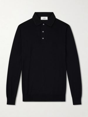 Virgin Wool Polo Sweater