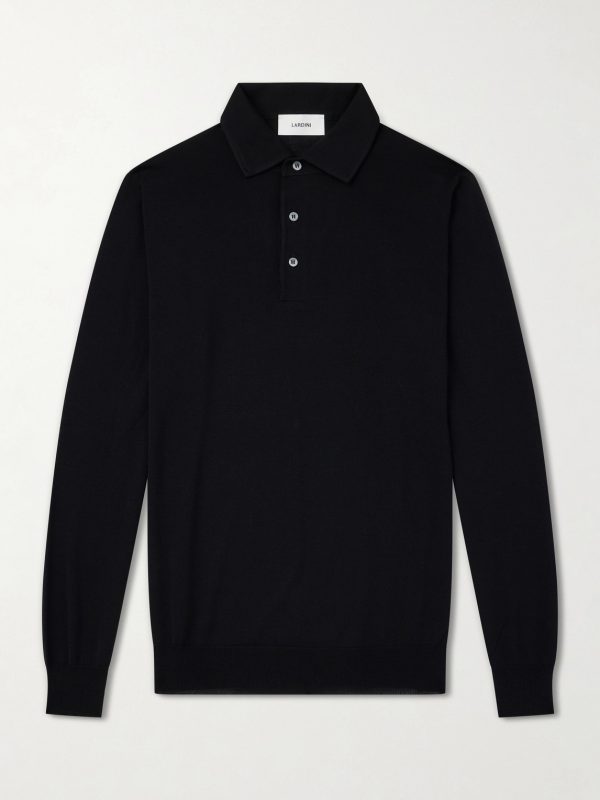Virgin Wool Polo Sweater Virgin Wool Polo Sweater