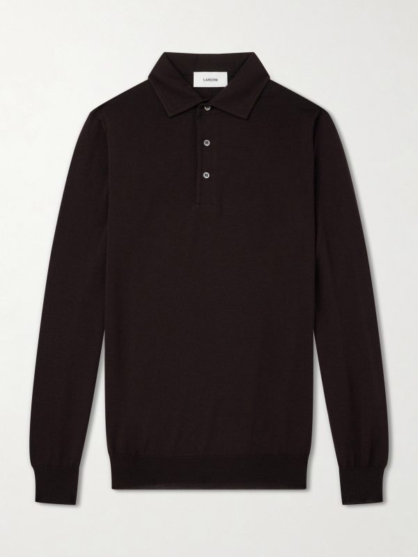 Virgin Wool Polo Sweater Virgin Wool Polo Sweater