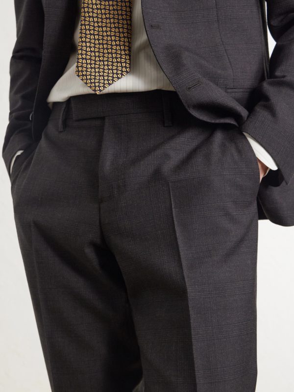 Prince of Wales Checked Straight-Leg Wool Trousers - CU Prince of Wales Checked Straight-Leg Wool Trousers - CU