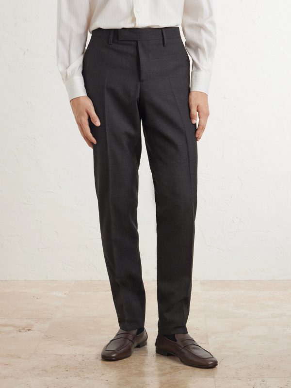Prince of Wales Checked Straight-Leg Wool Trousers - FR Prince of Wales Checked Straight-Leg Wool Trousers - FR