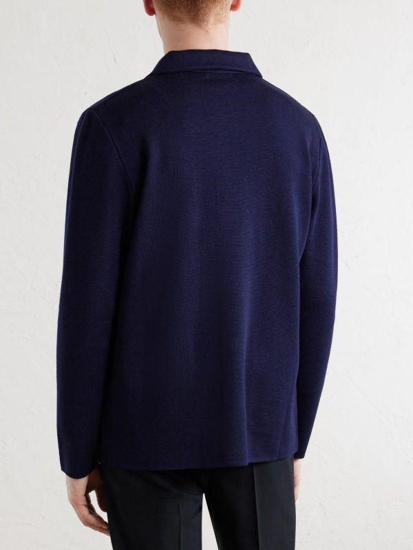 Virgin Wool Cardigan - BK Virgin Wool Cardigan - BK