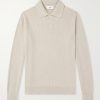 Knitted Wool and Cashmere-Blend Polo Shirt Knitted Wool and Cashmere-Blend Polo Shirt