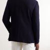 Honeycomb-Knit Wool Blazer - BK