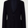 Honeycomb-Knit Wool Blazer