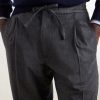 Straight-Leg Wool and Cashmere-Blend Flannel Trousers - CU