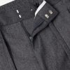 Straight-Leg Wool and Cashmere-Blend Flannel Trousers - E1