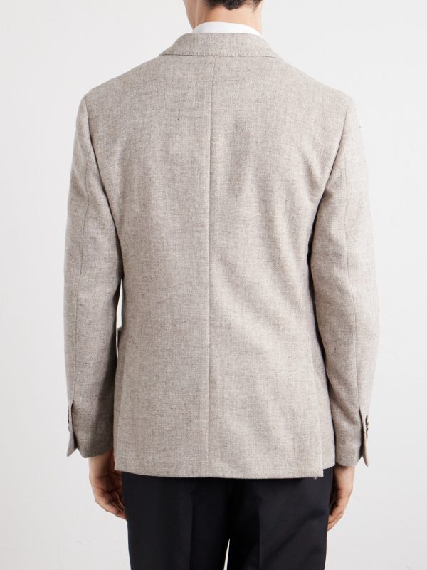Wool Canvas Blazer - BK Wool Canvas Blazer - BK