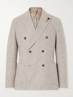 Wool Canvas Blazer