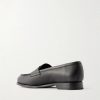 The Penny Loafer-Leather Flats - BK The Penny Loafer-Leather Flats - BK