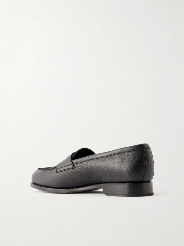 The Penny Loafer-Leather Flats - BK The Penny Loafer-Leather Flats - BK