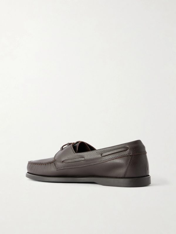 Full-Grain Leather Boat Shoes - BK Full-Grain Leather Boat Shoes - BK