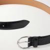 3cm Croc-Embossed Leather Belt - E1