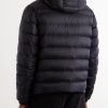 Verith Logo-Appliquéd Quilted Shell Hooded Down Jacket - BK