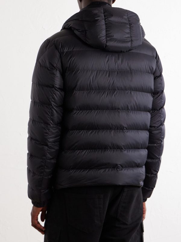 Verith Logo-Appliquéd Quilted Shell Hooded Down Jacket - BK