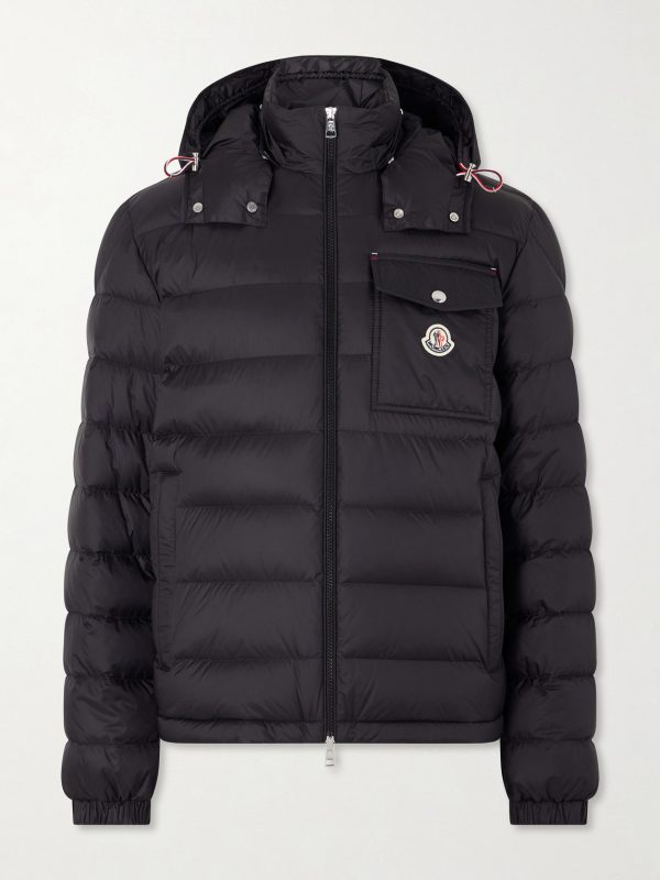 Verith Logo-Appliquéd Quilted Shell Hooded Down Jacket