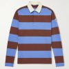 Logo-Appliquéd Striped Cotton-Jersey Polo Shirt Logo-Appliquéd Striped Cotton-Jersey Polo Shirt