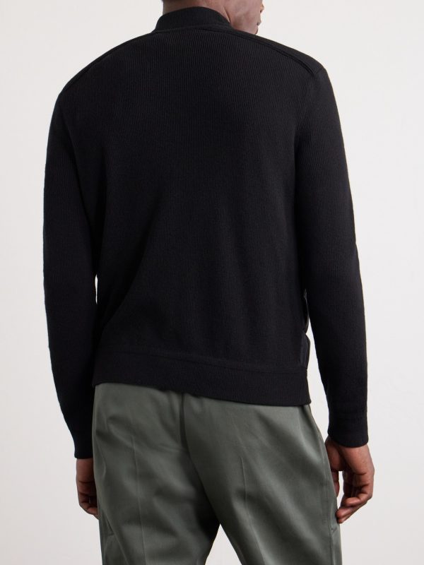 Logo-Appliquéd Cashmere-Blend and Quilted Shell Down Jacket - BK Logo-Appliquéd Cashmere-Blend and Quilted Shell Down Jacket - BK