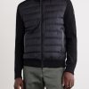 Logo-Appliquéd Cashmere-Blend and Quilted Shell Down Jacket - FR Logo-Appliquéd Cashmere-Blend and Quilted Shell Down Jacket - FR