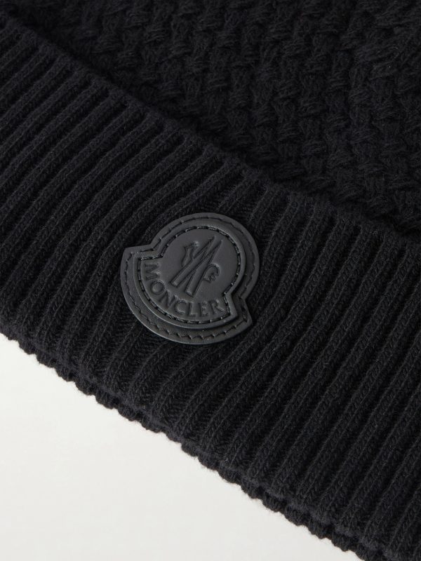Logo-Appliquéd Wool and Cashmere-Blend Beanie - CU Logo-Appliquéd Wool and Cashmere-Blend Beanie - CU
