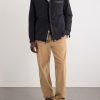 Yndale Logo-Appliquéd Leather-Trimmed Shell Jacket - OU Yndale Logo-Appliquéd Leather-Trimmed Shell Jacket - OU
