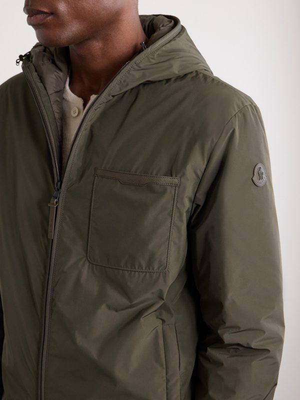Austerin Leather-Trimmed Aquaflect Shell Down Jacket - CU