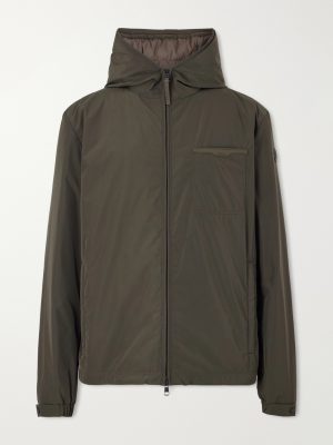 Austerin Leather-Trimmed Aquaflect Shell Down Jacket
