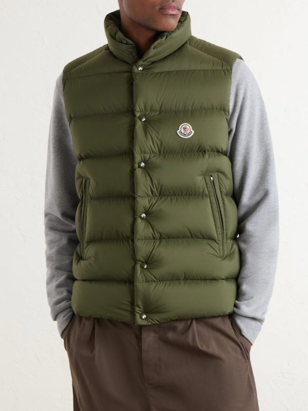 Tibb Logo-Appliquéd Quilted Shell Down Gilet - FR