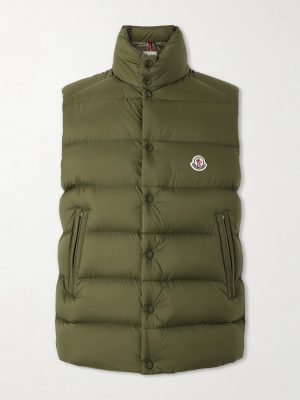 Tibb Logo-Appliquéd Quilted Shell Down Gilet Tibb Logo-Appliquéd Quilted Shell Down Gilet