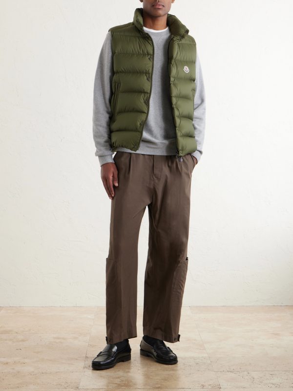 Tibb Logo-Appliquéd Quilted Shell Down Gilet - OU