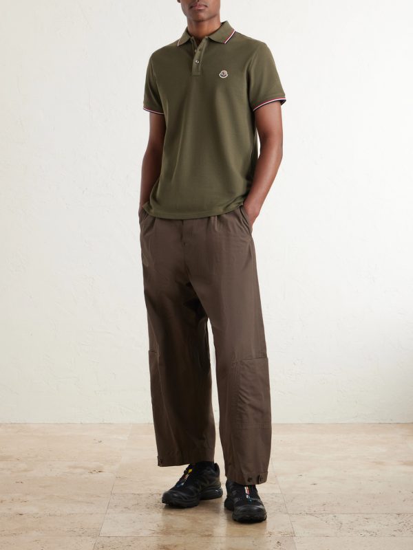Logo-Appliquéd Cotton-Piqué Polo Shirt - OU