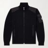 Panelled Virgin Wool Zip-Up Cardigan Panelled Virgin Wool Zip-Up Cardigan