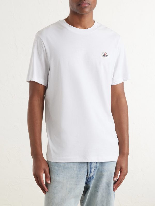 Pack of Three Logo-Appliquéd Cotton-Jersey T-Shirt - E1 Pack of Three Logo-Appliquéd Cotton-Jersey T-Shirt - E1