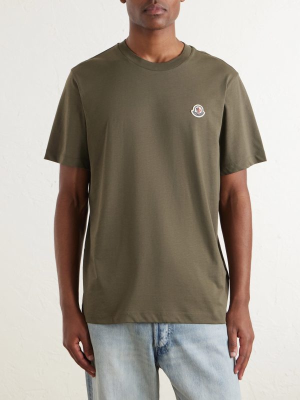 Pack of Three Logo-Appliquéd Cotton-Jersey T-Shirt - E2 Pack of Three Logo-Appliquéd Cotton-Jersey T-Shirt - E2